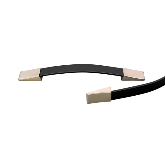Kethy leather and zinc cabinet handle, modern furniture pull handle with leather detail for kitchen cupboards, drawers and cabinetry hardware