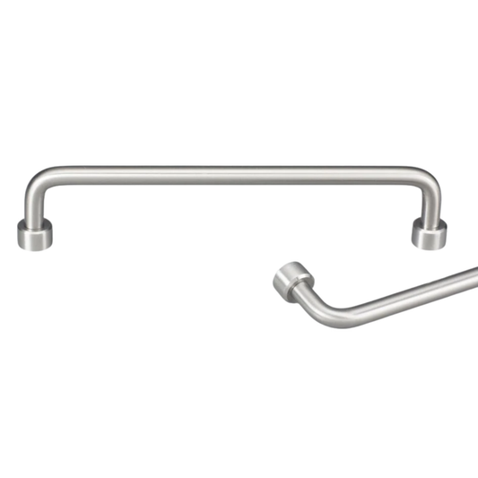 Kethy Lommel 10mm stainless steel cabinet handle – modern slim round D-shaped furniture pull for kitchen cabinets, drawers, wardrobes, and doors