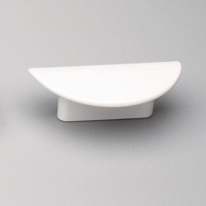 Kethy Moon die-cast zinc cabinet and drawer handle in Black Matt, White and Brushed Rose Brass finishes – sizes 32 mm & 64 mm