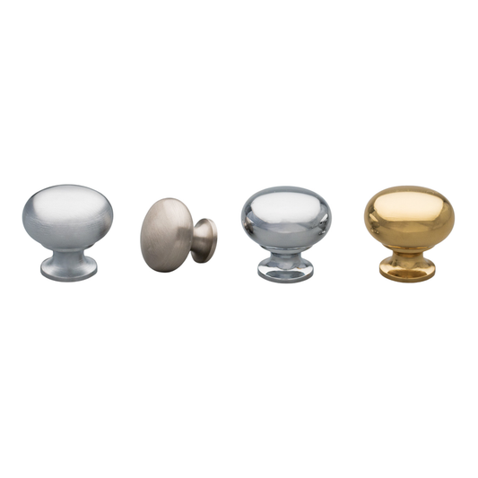 Kethy mushroom brass cabinet knob, classic round drawer knob for kitchen cabinets, cupboards, and traditional or contemporary furniture design