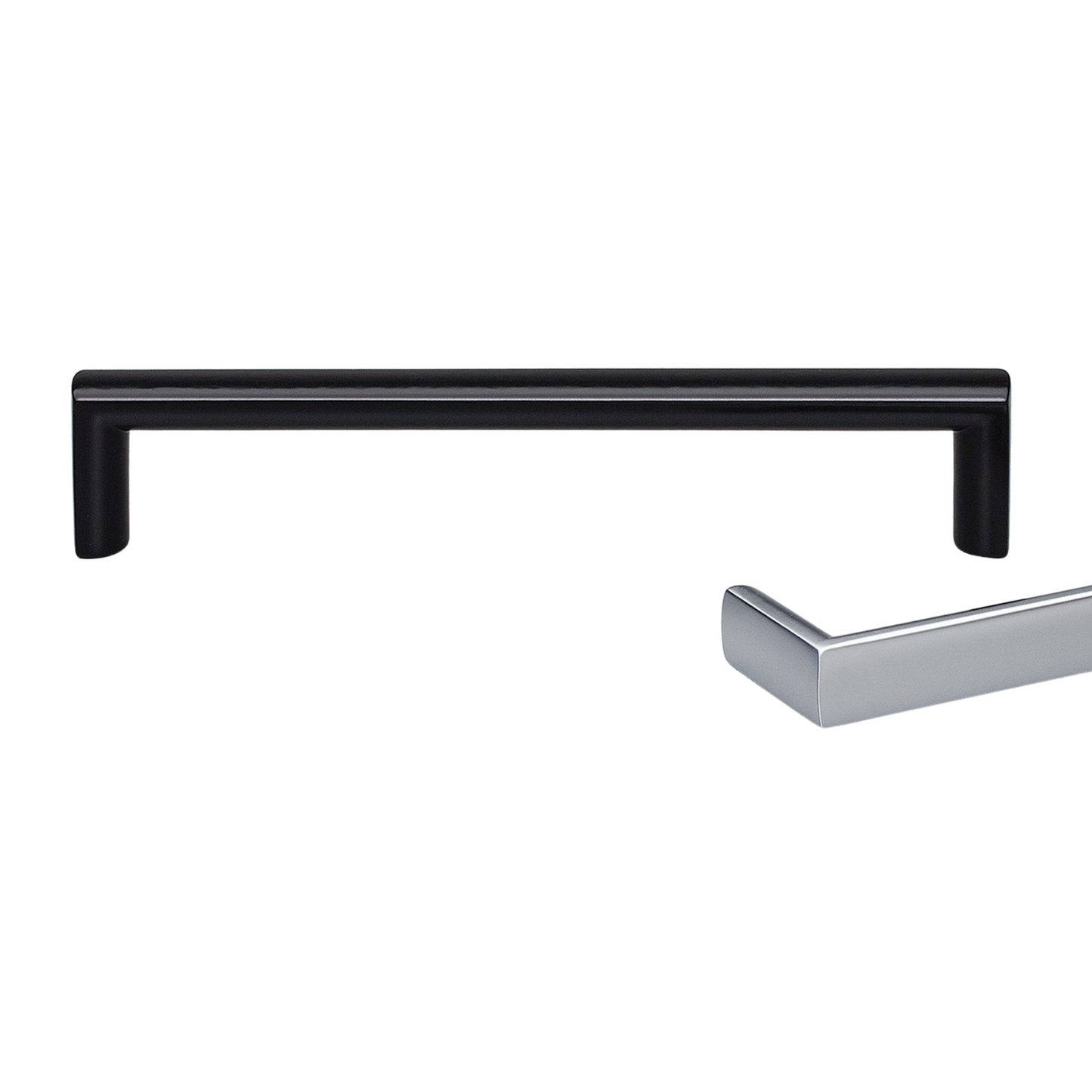 Kethy oblong cabinet handle, modern metal drawer and door pull handle for kitchen cabinetry, furniture, and joinery applications with sleek minimalist oblong design