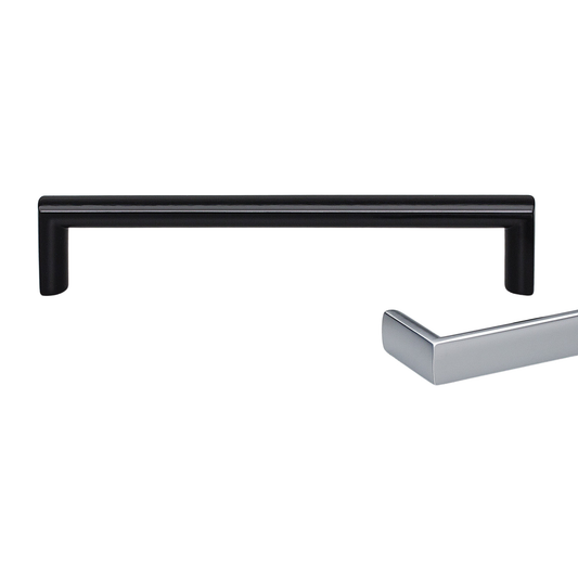 Kethy oblong cabinet handle, modern metal drawer and door pull handle for kitchen cabinetry, furniture, and joinery applications with sleek minimalist oblong design