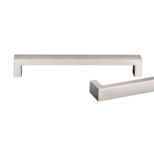Kethy oblong stainless steel flush ends handle – modern recessed cabinet handle for kitchens, wardrobes, and furniture
