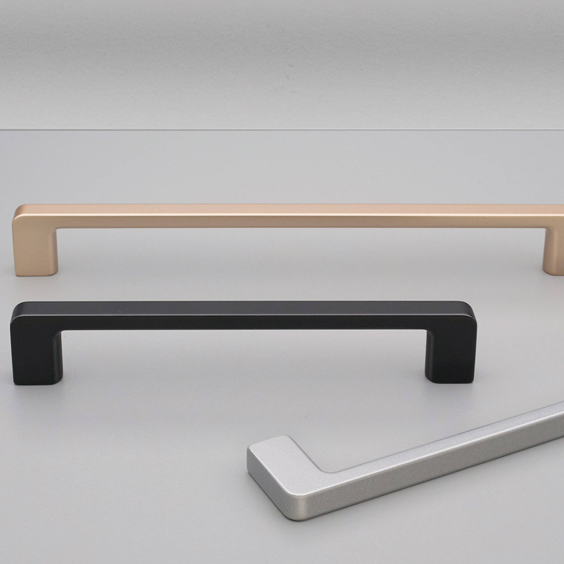 Kethy PM2810 Byron die‑cast zinc cabinet pull handle in matt finish – available in 128 mm to 288 mm centre‑to‑centre sizes