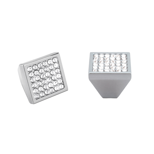 Kethy 25mm pyramid cabinet knob, modern geometric furniture knob for kitchen cabinets, drawers, and contemporary minimalist interior design