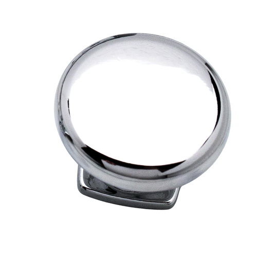 Kethy Sherlock 34mm round cabinet knob in antique pewter finish, modern die-cast zinc furniture knob for kitchen doors and drawers