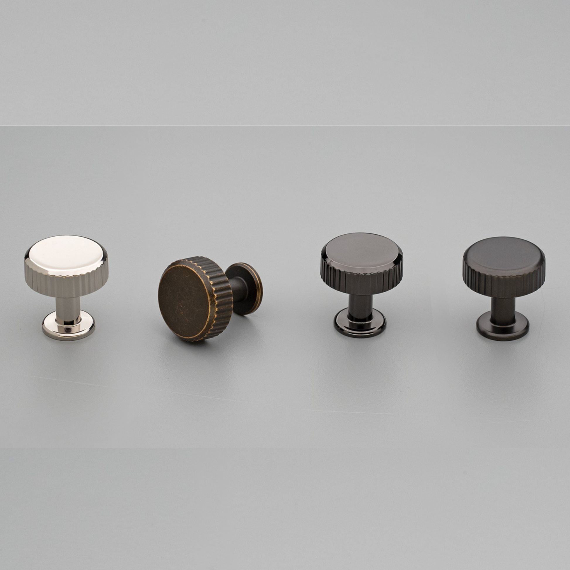Kethy Skagen die-cast zinc cabinet knob in Black Nickel, Polished Nickel, Antique Brown and Gunmetal finishes – 30 mm