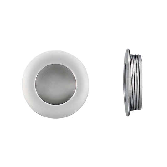 Kethy round sliding door finger pull, recessed flush cabinet handle for sliding and pocket doors, modern minimalist hardware for furniture, kitchen cabinetry, and joinery applications