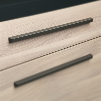 Kethy slimline cabinet handle ultra modern slim pull handle for kitchen cabinets and drawers in minimalist metal finish