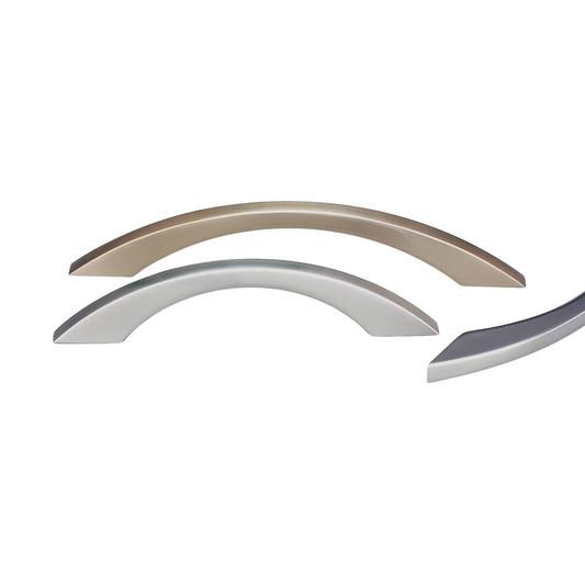 Kethy square bow cabinet handle, modern metal door and drawer pull handle for kitchen cabinetry, furniture, and joinery applications with sleek contemporary square design