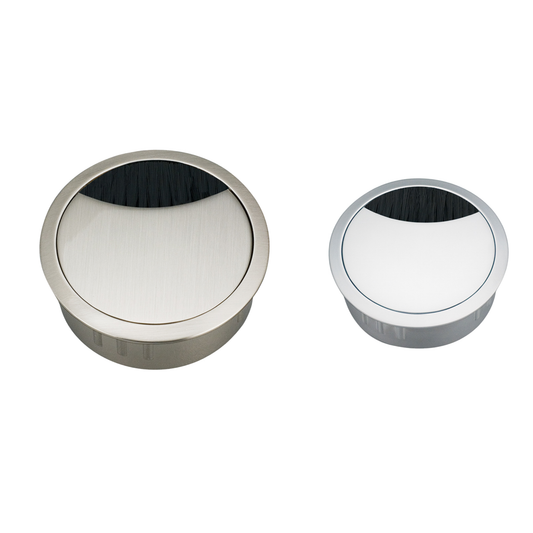 Kethy zinc round handle in modern metallic finish, contemporary cabinet pull handle for kitchen cupboards, drawers, and furniture doors