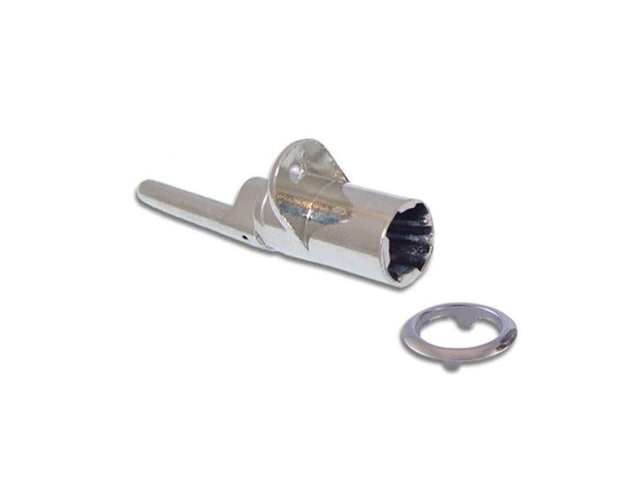 Armstrong Frontal Central Lock Housing. Single Wing. Ø16.5mm x 17.5mm Barrel. For use with Blum CABLOXX