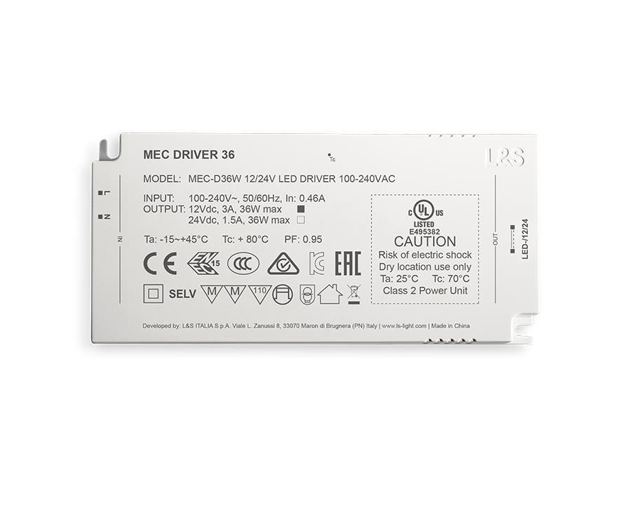 L&S MEC System Driver 36W. To suit 12V and 24V components