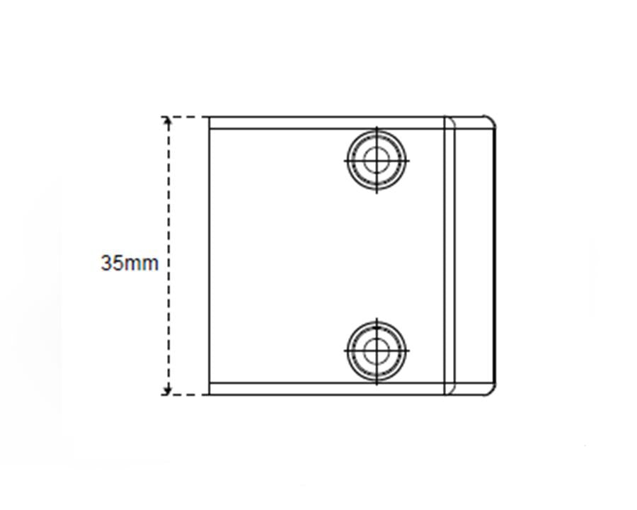 L&S LED Surface Housing Unit for IR Sensor for Double Door Applications