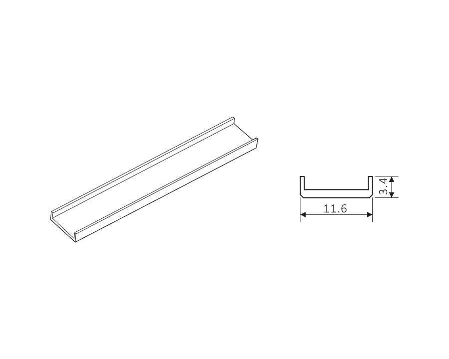 L&amp;S Base Length. For use with Flexible Strip Reel. Length: 1500mm