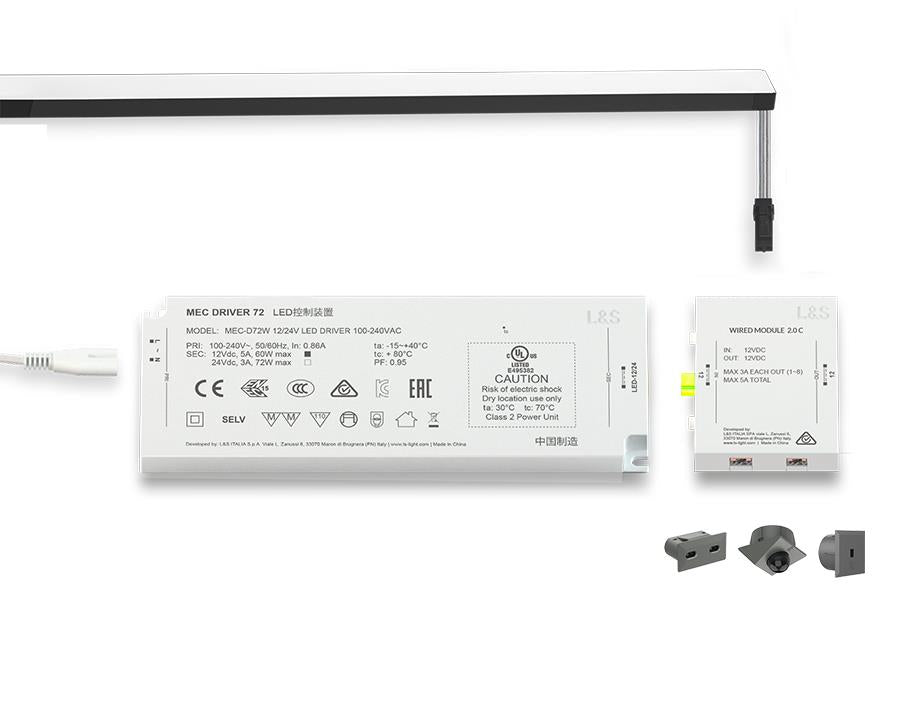 L&S MEC System Wired Sensor Distribution Module for Sensors and Switches. 4 ways. 24 Volt