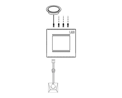 L&S MEC System Wired Sensor Distribution Module for Sensors and Switches. 4 ways. 24 Volt