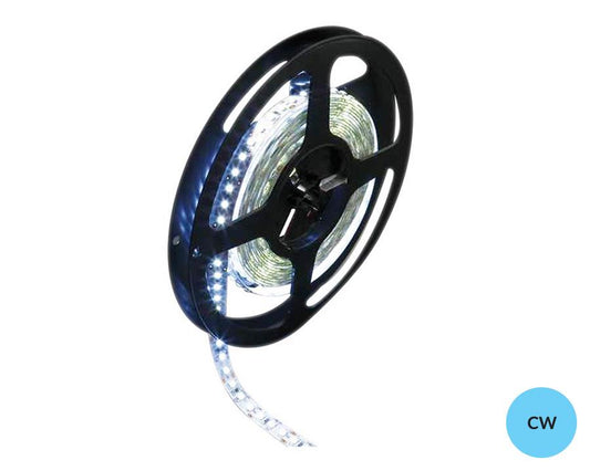 L&S LED 24V Flexible Strip Reel. Length: 20 metres. Colour: Cool White (6500K). 72 LED's per metre.