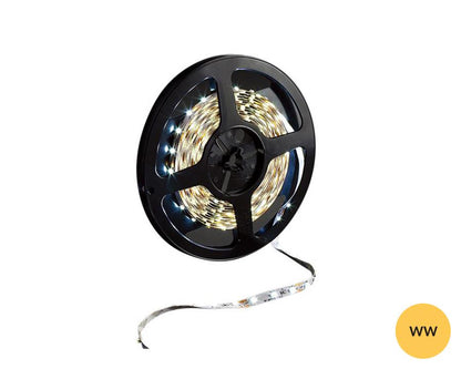 L&S LED 24V Flexible Strip Reel. Length: 20 metres. Colour: Warm White (3000K). 72 LED's per metre.