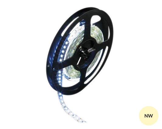 L&S LED 24V Flexible Strip Reel. Length: 5 metres. Colour: Natural White (4000K). 72 LED's per metre.