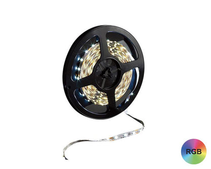 L&S LED 24V Flexible Strip Reel. Length: 5 metres. Colour: RGB. 60 LED's per metre