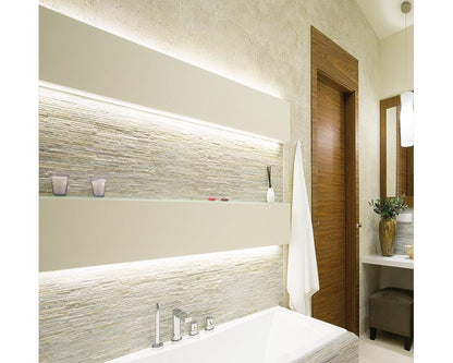 Flexible 20m L&S 24V LED strip reel in cool white (6500K) with 72 LEDs/m for stylish and bright accent lighting