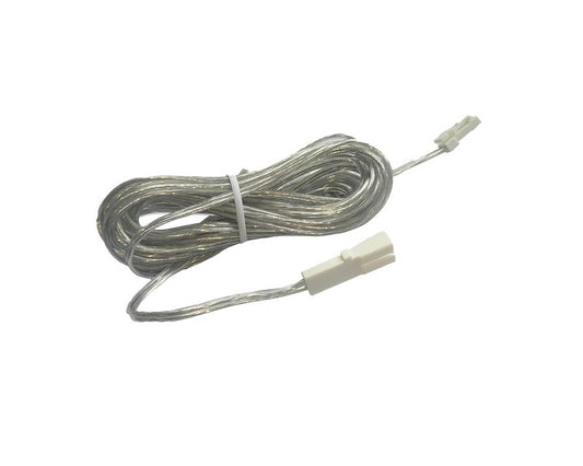 L&S 24V LED 3m extension cable – transparent connector for linking input cables to distributors, providing reliable, long-length LED strip connections.