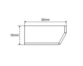 L&S LED Surface Housing Unit for IR Sensor for Double Door Applications by W&B