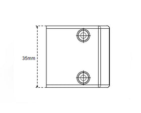 L&S LED Surface Housing Unit for IR Sensor for Double Door Applications by W&B