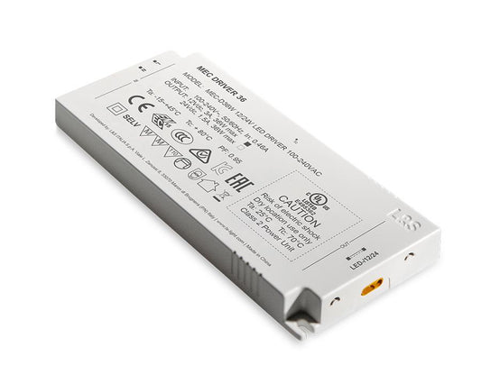 L&S MEC 36W LED driver – 24V power supply for smart LED components, providing stable and efficient lighting performance.