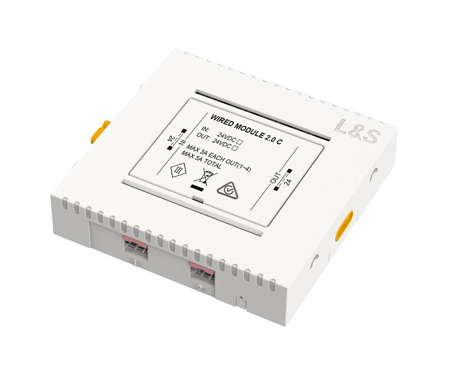 L&S MEC System Wired Sensor Distribution Module for Sensors and Switches. 4 ways. 24 Volt by W&B