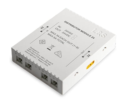 L&S MEC 8-way standard distribution module – 24V smart lighting control for multiple circuits, enabling efficient and customizable lighting setups.