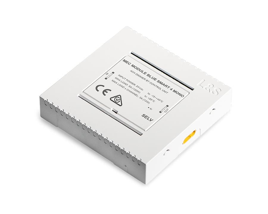 L&S MEC System Bluesmart Distribution Module. For Monochrome Lighting. 4 ways. 24 Volt by W&B