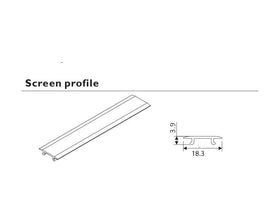 L&S Malindi Meccano Frosted Diffuser. For use with Flexible Strip Reel. Length: 3000mm by W&B