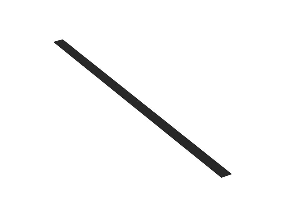 L&S Malindi Meccano Frosted Diffuser. For use with Flexible Strip Reel. Colour: Black Length: 3000mm by W&B