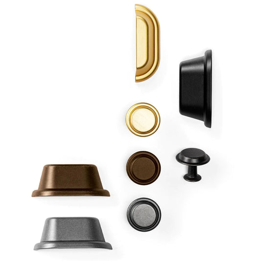 Land by Momo modern slim cabinet handle pull in contemporary finish for kitchen cabinets, drawers, wardrobes and furniture