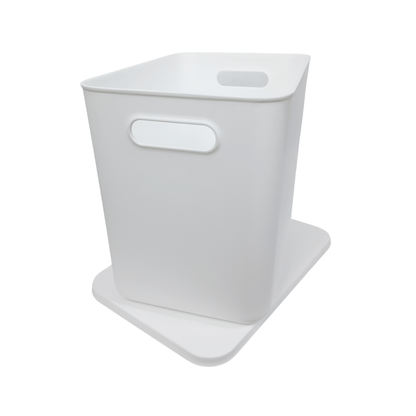 Large White Storage Tub with Lid-2