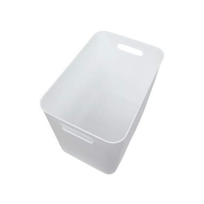Large White Storage Tub with Lid-4