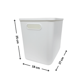 12-Pack White Storage Tubs with Lids