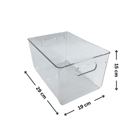 Laundry Clear Storage Tub – XL Stackable Organiser