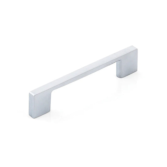 Livorno by Momo slimline D handle cabinet pull in modern finish for kitchen cabinets, drawers, and wardrobes