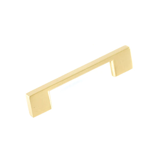 Livorno by Momo slimline D handle cabinet pull in modern finish for kitchen cabinets, drawers, and wardrobes