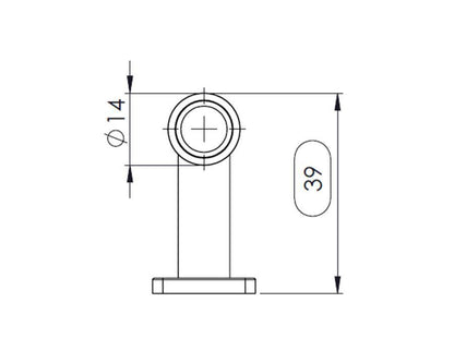 Furnipart Manor T Knob. Finish: Gold. Diameter: 30mm