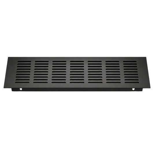 Matt black aluminium multi-function ventilation vent 300mm x 80mm for cabinets, joinery and improved airflow
