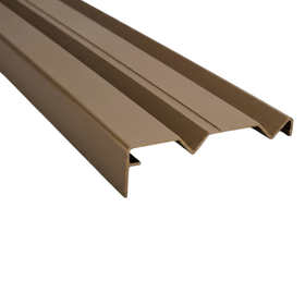 Matt Bronze Wardrobe Bottom Track 5.7m - Double track system
