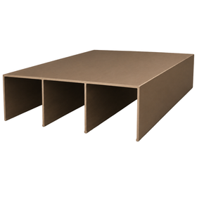 Matt Bronze Top Track Triple 5.7m - Wardrobe sliding door track