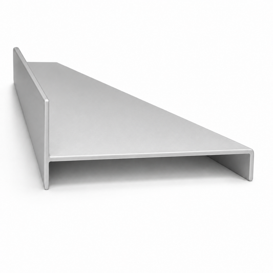 Matt silver aluminium wardrobe cover jamb 5.6m profile for sliding wardrobe doors and frame finishing