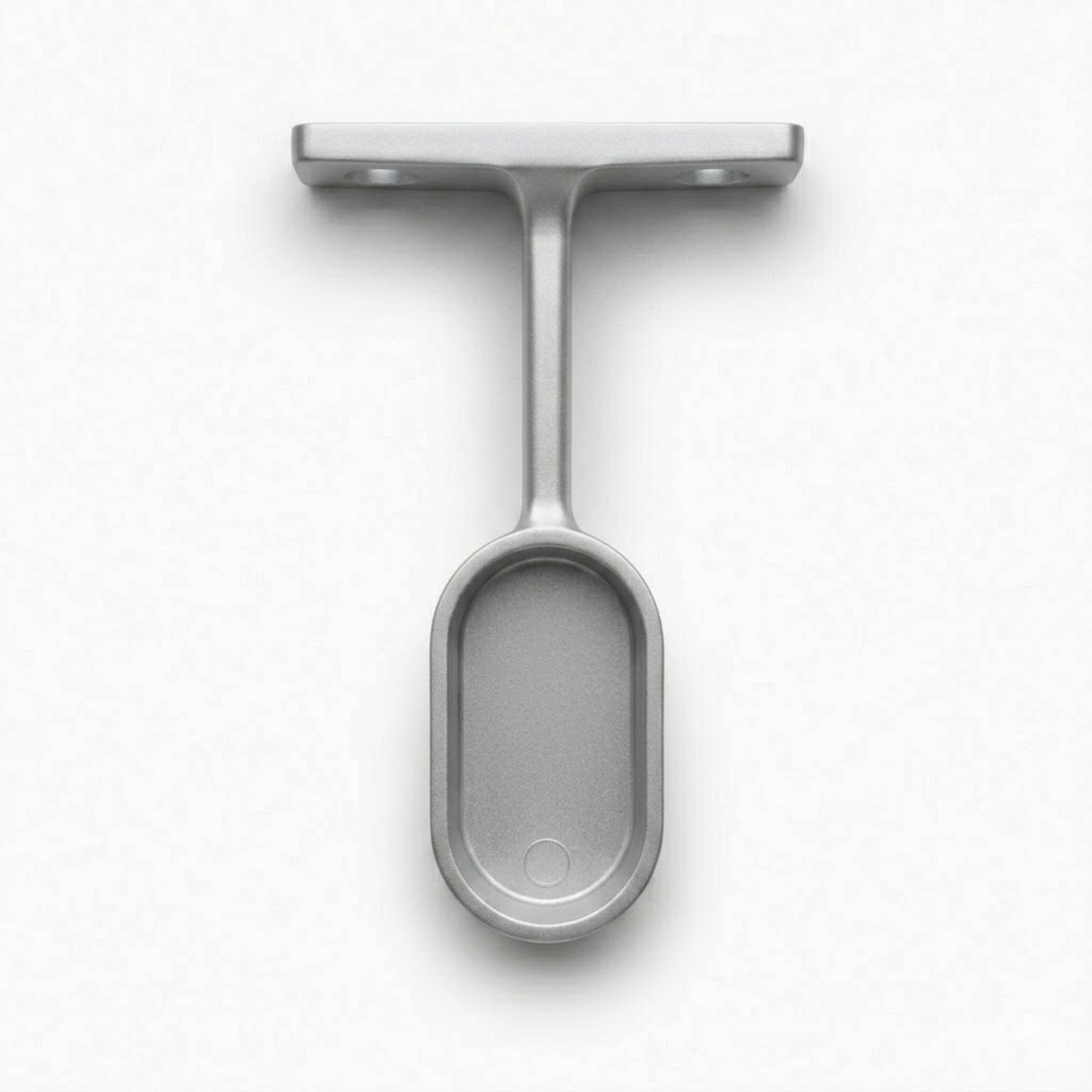 End Pillar for Oval Wardrobe Tube | Matt Silver