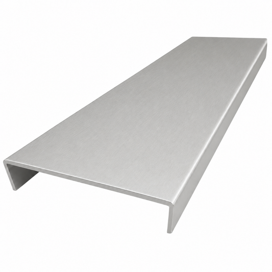 Matt silver aluminium triple track wall jamb 5.5m system for sliding wardrobe doors and framing installation