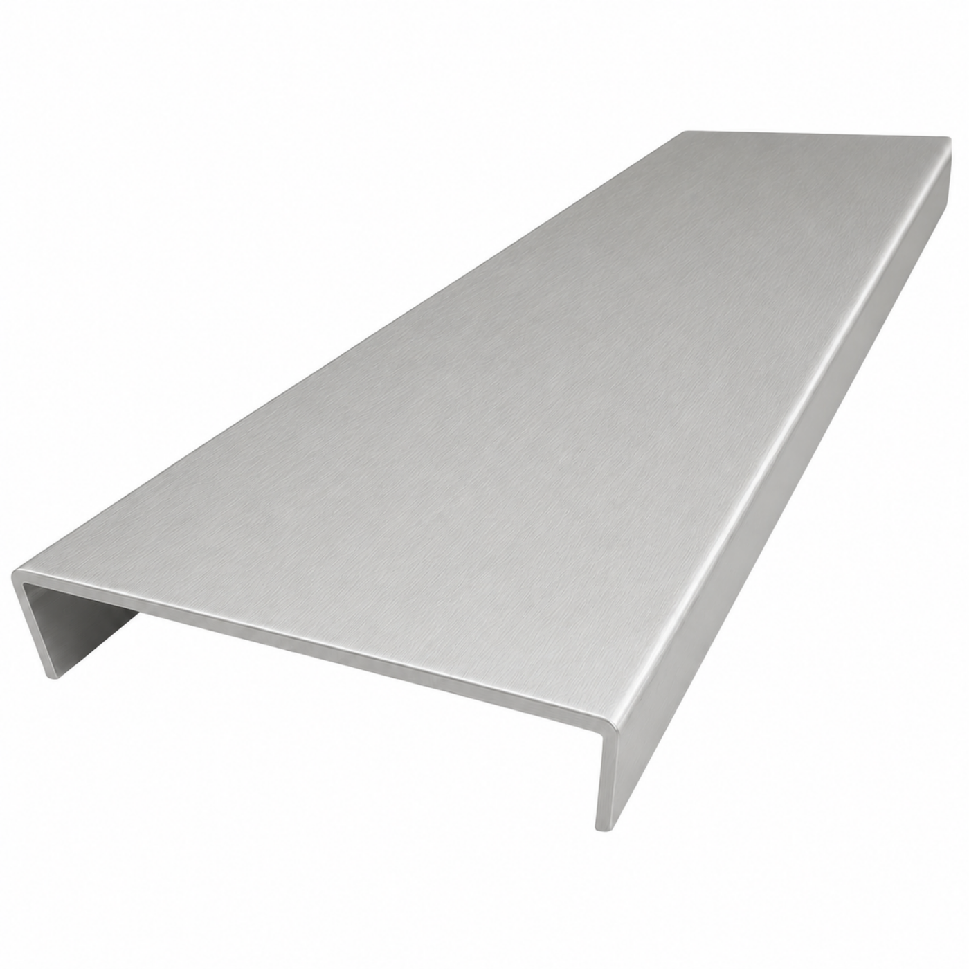 Matt Silver Wall Jamb double track 5.5m - Wardrobe Aluminium Framing